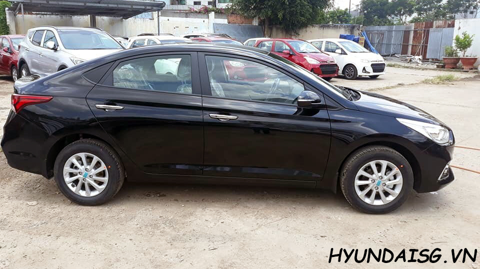 Màu xe Hyundai Accent 2021 màu đen  Hyundai Ngọc An