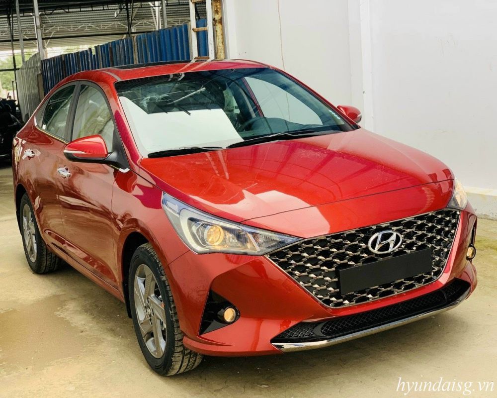 Hình ảnh Accent 2021 Đặc biệt màu đỏ - Hyundai Sài Gòn