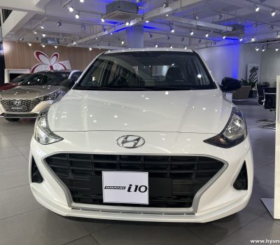 Hình ảnh I10 HB 2022 màu trắng (bản thiếu)
