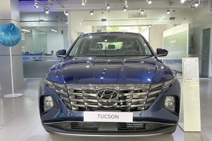 Hình ảnh Hyundai Tucson 2022 màu xanh (bản đặc biệt)