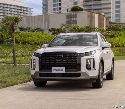 Hình ảnh xe Hyundai Palisade màu trắng (bản Prestige)