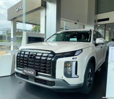 Hình ảnh xe Hyundai Palisade màu trắng (bản tiêu chuẩn)