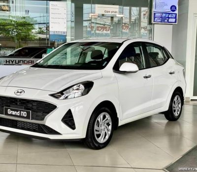 Hình ảnh I10 Sedan MT Base màu trắng (bản tiêu chuẩn)