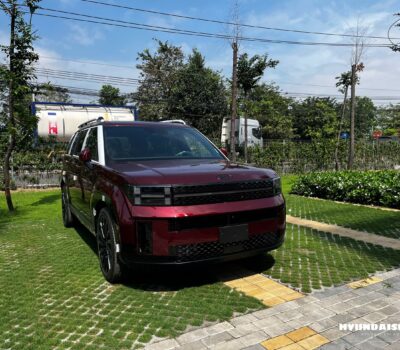 Hình ảnh Hyundai Santafe 2025 Màu Đỏ